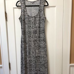 NY Collection sleeveless scoop neck maxi dress